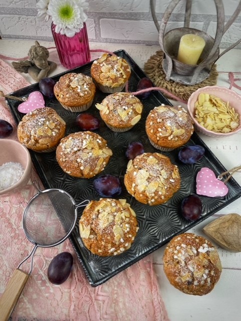 Saftige Zwetschgenmuffins mit Joghurt - Genusswerke