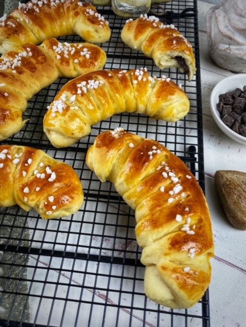 Nutella-Hörnchen mit Hefeteig - Genusswerke