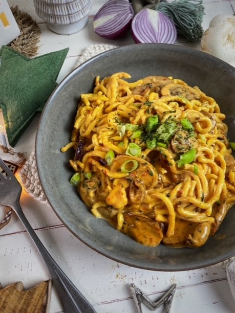 Champignon-Spätzle-Pfanne - Genusswerke
